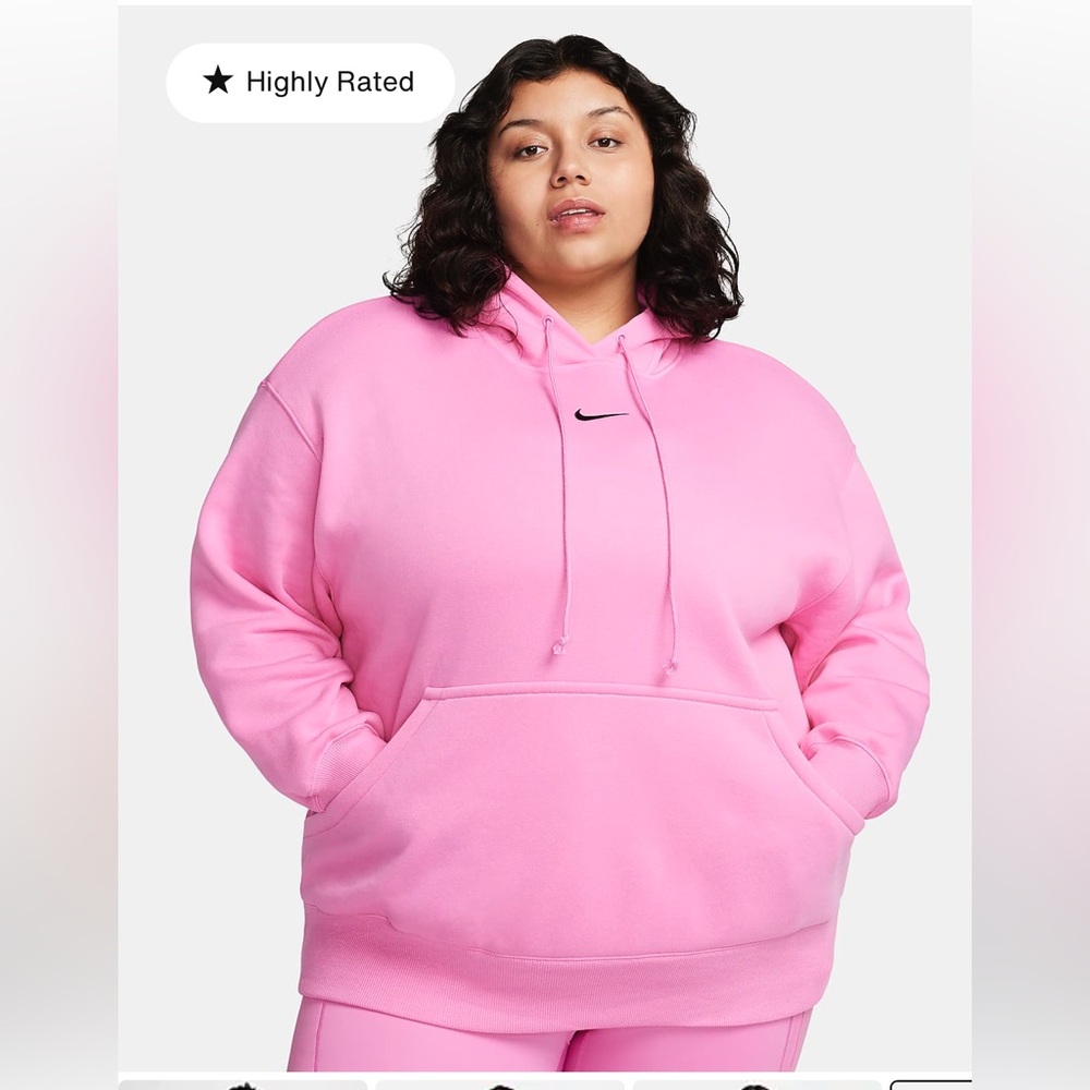 Nike bubble gum pink hoodie
